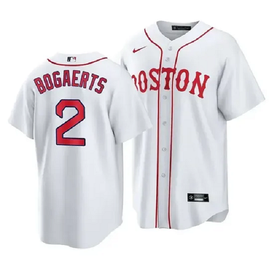 Mens Boston Red Sox Xander Bogaerts Cool Base Jersey White