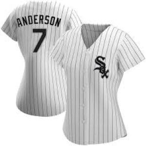 Womens Chicago White Sox Tim Anderson Cool Base Jersey White