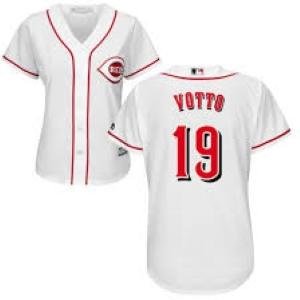 Womens Cincinnati Reds Joey Votto Cool Base Jersey White