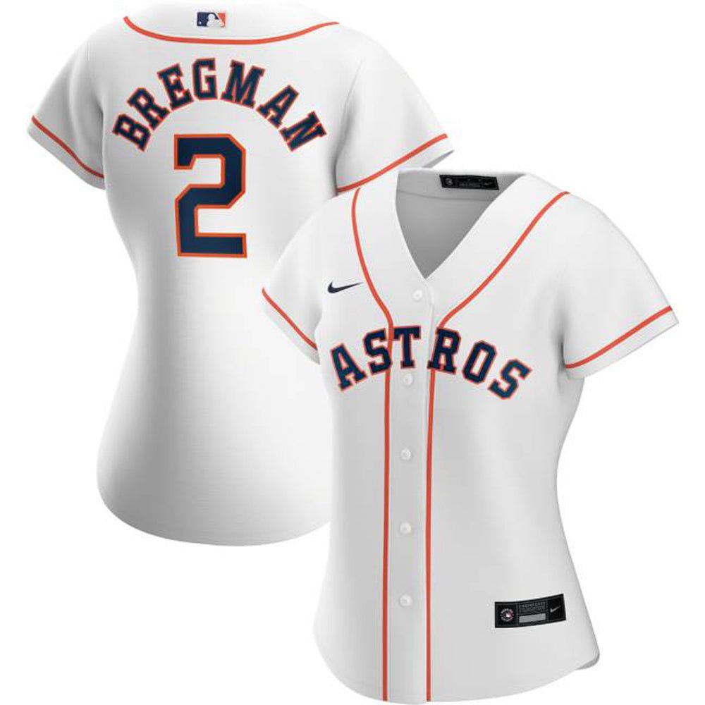 Womens Houston Astros Alex Bregman Cool Base Jersey White